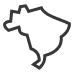 Ícone de mapa do Brasil