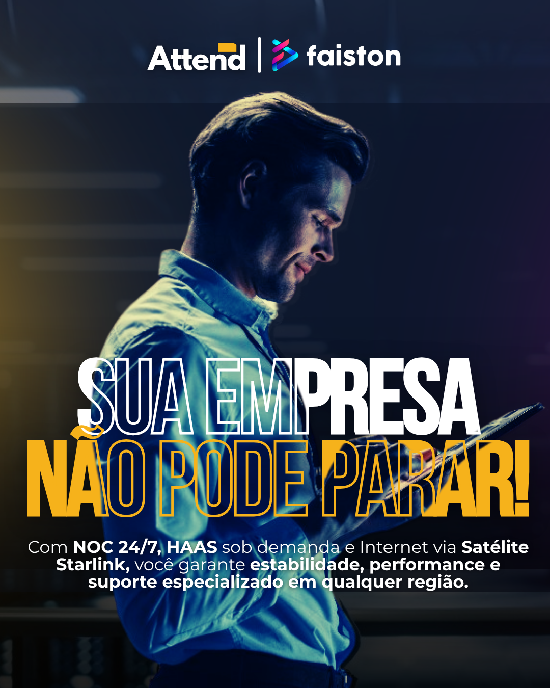 Mapa de atuação da Attend Services